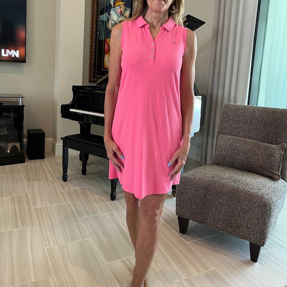 Tommy Hilfiger Pink Cotton Dress Size XS